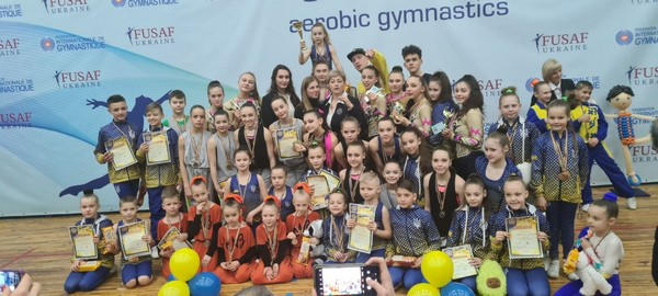 Спортсмены из Горняка заняли второе место на чемпионате Донецкой области по спортивной аэробике
