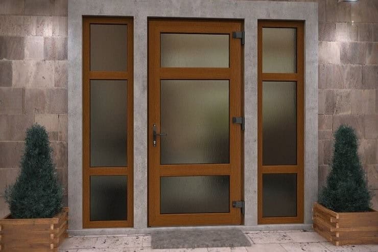 Металлопластиковые входные двери в частный дом